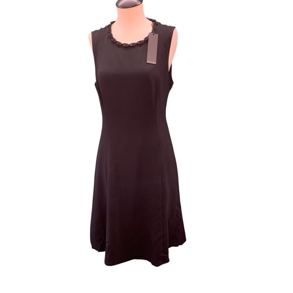 KOBI HALPERIN Black Sleeveless A-Line Mini‎ Dress - Size 10